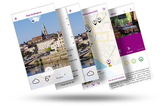 outes les informations nécessaires à votre séjour en Pays de Bergerac sont désormais disponibles sur votre mobile
