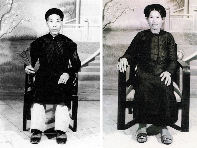 La mère et le père de Bernard Vu Quang Huy