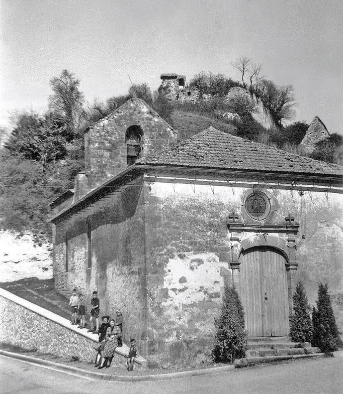 L’église et le château de Badefols, fief de Seguin III de Badefol, photo collection Slaghuis