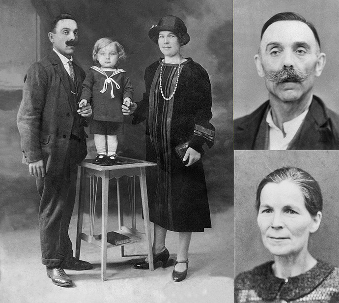 Marcella Mygdalska et Jean Wrobel, émigrés russes