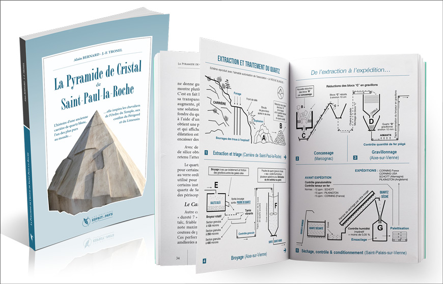 « La Pyramide de Cristal de Saint-Paul-la-Roche », un livre d'Alain Bernard et JF Tronel, aux Éditions Esprit de Pays