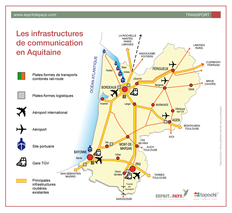 Comment venir en Dordogne grâce aux infrastructures de communication en Aquitaine